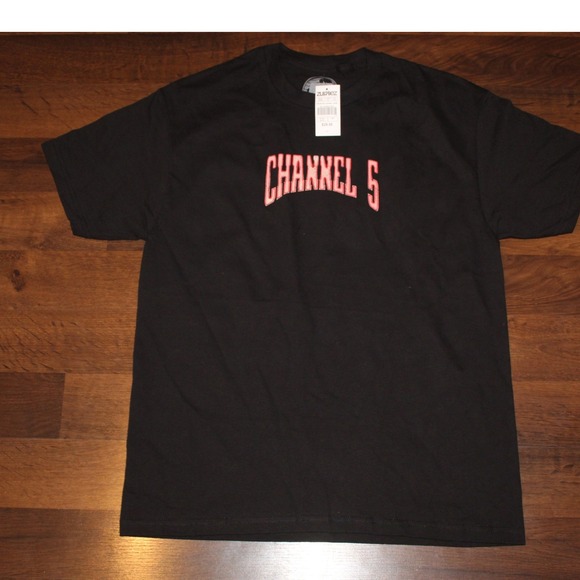 Zumiez Channel 5 Graphic Print Crew Neck T-Shirt Mens‎ Large Deadstock - Picture 1 of 9